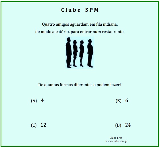 Quiz Matemático - Este cálculo é muito importante. A resposta é •  Notícias • Clube da SPM