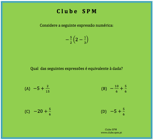 Quiz Matemático - Qual dos números é divisível por 4? • Notícias • Clube da  SPM