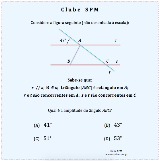 Quiz sobre ângulos