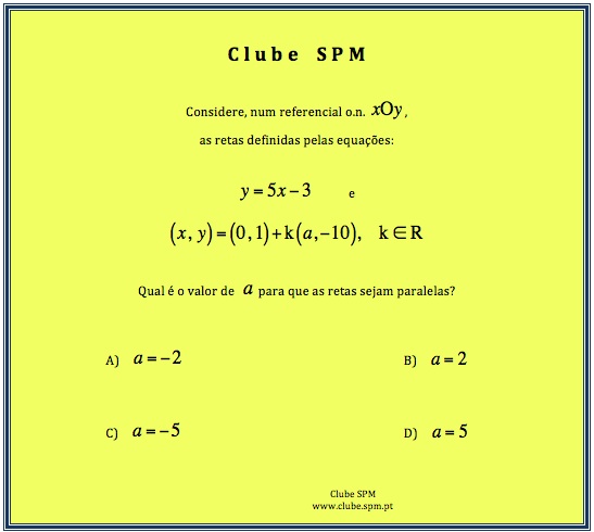 Quiz Matemático - Qual o valor exato do perímetro? • Notícias • Clube da SPM